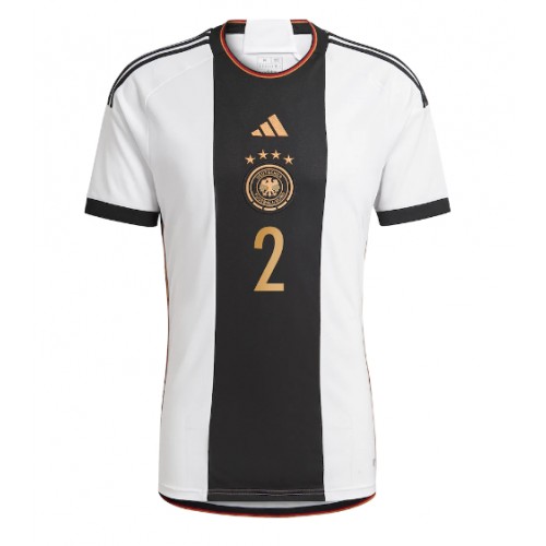 Tyskland Antonio Rudiger #2 Replika Hjemmebanetrøje VM 2022 Kortærmet